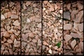 Flintstone pebbles structure of red stone for background