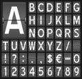 Flip Board Letters & Numbers