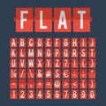 Flip calendar clock numbers and alphabet
