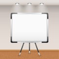 Flip Chart In Interior vector design illustration Royalty Free Stock Photo