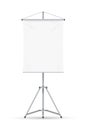 Flip chart. Isolated blank white board flipchart Royalty Free Stock Photo