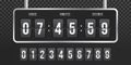 Flip countdown clock vector counter