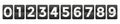 Flip countdown numbers in retro style. Clock countdown display. Flipboard scoreboard