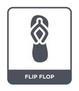 flip flop icon in trendy design style. flip flop icon isolated on white background. flip flop vector icon simple and modern flat Royalty Free Stock Photo