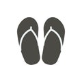 Flip flop icon vector. Beach flops symbol isolated. Trendy flat ui sign design. Flip-flop graphic pi Royalty Free Stock Photo