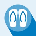 Flip Flop Icon Vector Royalty Free Stock Photo