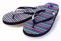 Flip flop sandals beach shoes isolated white Royalty Free Stock Photo