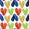 Flip Flop Sandals in Heart Shapes