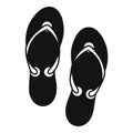 Flip flop sandals icon, simple style Royalty Free Stock Photo