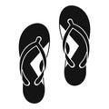 Flip flop sandals icon, simple style Royalty Free Stock Photo