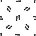 Flip flop sandals pattern seamless black Royalty Free Stock Photo