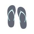 Flip-flop set on a white background. Rubber slippers. Vector illustration Royalty Free Stock Photo