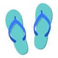 Flip flops color sign