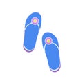 Flip flops flat icon Royalty Free Stock Photo