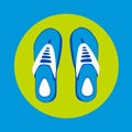 Flip Flops Icon Summer Slippers Foot Wear Royalty Free Stock Photo