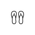 Flip flops icon vector illustration Royalty Free Stock Photo