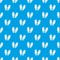 Flip flops pattern vector seamless blue Royalty Free Stock Photo