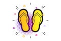 Flip-flops sign icon. Beach shoes. Vector Royalty Free Stock Photo