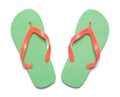 Flip Flops Top View Royalty Free Stock Photo