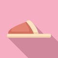 Flip home slippers icon flat vector. Flip flop