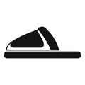 Flip home slippers icon simple vector. Flip flop