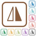 Flip horizontal simple icons