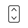 flip icon linear vector graphics sign Royalty Free Stock Photo