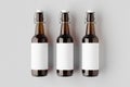 Flip top beer bottle mockup with a blank label Royalty Free Stock Photo