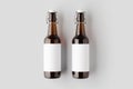 Flip top beer bottle mockup with a blank label Royalty Free Stock Photo