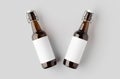 Flip top beer bottle mockup with a blank label Royalty Free Stock Photo