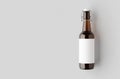 Flip top beer bottle mockup with a blank label and copyspace Royalty Free Stock Photo