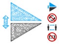 Flip Vertically Web Vector Mesh Illustration