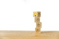 Flip wooden cube, human`s head to bright lightbulb, on wood desk, creative idea , innovation, problem solving concept