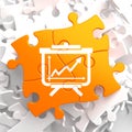 Flipchart Icon on Orange Puzzle.