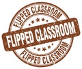 flipped classroom brown stamp