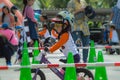 Flipper Balance Bike Chiangrai Championship, Children participate in balance bicycle race. Royalty Free Stock Photo