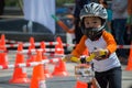 Flipper Balance Bike Chiangrai Championship, Children participate in balance bicycle race. Royalty Free Stock Photo