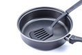 Flipper used in frying on pan Royalty Free Stock Photo