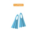 Flippers flat icon