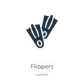 Flippers icon vector. Trendy flat flippers icon from summer collection isolated on white background. Vector illustration can be Royalty Free Stock Photo