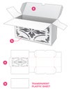 2 flips short box with stenciled and plastic sheet die cut template