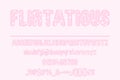 Flirtatious Coquette Color Font Set