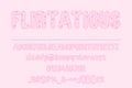 Flirtatious Coquette Color Font Set - Stylish Typography Design