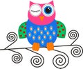 A flirty owl Royalty Free Stock Photo