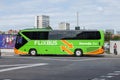 Flixbus bus ready for departure in Ljubljana Bus station to croatia.