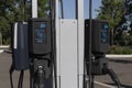 FLO electric vehicle EV charging station. FLO is a subsidiary of AddEnergie