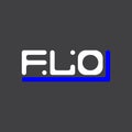 FLO letter logo creative design with vector graphic, FLO Royalty Free Stock Photo