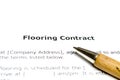 Floaring contract with wooden pen