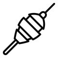 Float bobber icon, outline style