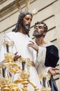 Float of Christ of the brotherhood of Royalty Free Stock Photo